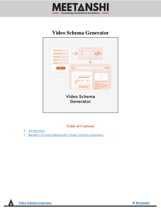 Video Schema Generator