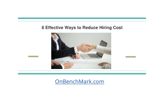 8 Effective Ways to Reduce Hiring Cost