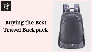 Buying the Best Travel Backpack