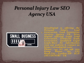 Personal Injury Law SEO Agency USA