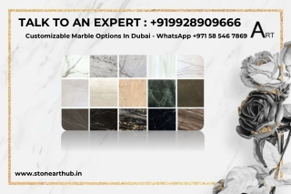 Customizable Marble Options In Dubai - WhatsApp  971 58 546 7869