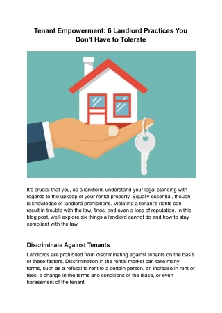 Tenant Empowerment_ 6 Landlord Practices You Don't Have to Tolerate