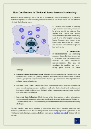 How Can Chatbots In The Retail Sector Increase Productivity?