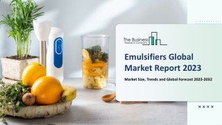 Emulsifiers Market