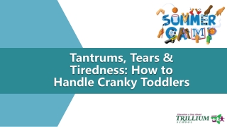 Dealing with Cranky Toddlers Parental Tips and Tricks for Parents