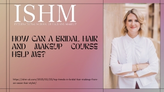 HOW CAN A BRIDAL HAIR AND MAKEUP COURSE HELP ME