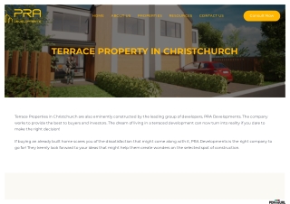 What You Need to Know Before Investing in a Terrace Property in Christchurch