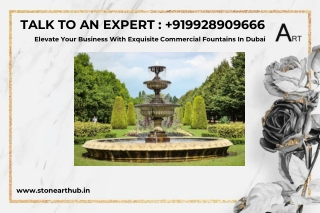 Elevate Your Business With Exquisite Commercial Fountains In Dubai