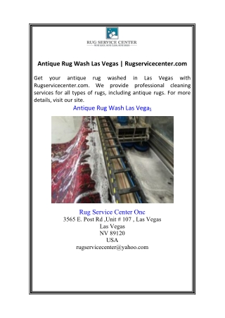 Antique Rug Wash Las Vegas | Rugservicecenter.com