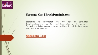 Spravato Cost  Brooklynminds.com