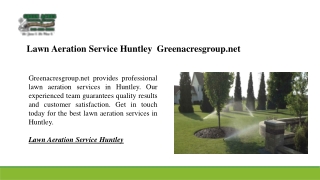 Lawn Aeration Service Huntley | Greenacresgroup.net