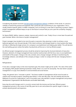 What Will Effective Project Management be Like in The Next 50 Years?