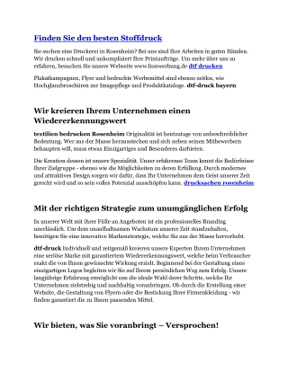 Textildruck rosenheim
