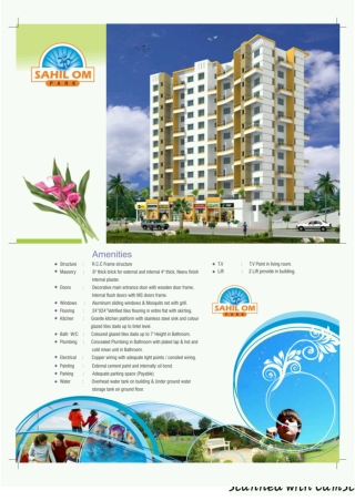 1 BHK For Sale in Moshi at Sahil Om Park Review