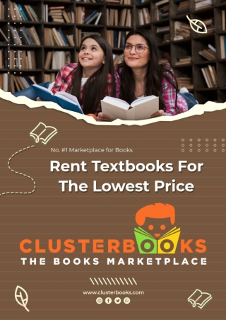 Rent Textbooks For The Lowest Price - ClusterBooks