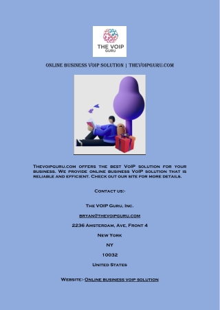 Online Business Voip Solution  Thevoipguru.com