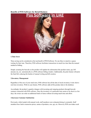 Pos Software in UAE
