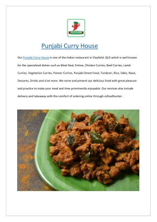 Up to 10% offer Punjabi Curry House Clayfield - Order Now