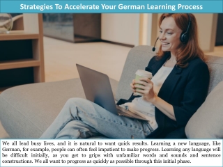 Strategies To Accelerate Your German Learning Process