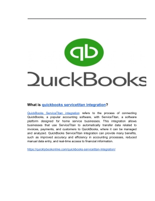 What is quickbooks servicetitan integration (4)