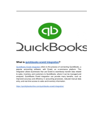 What is quickbooks ecwid integration (3)