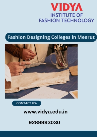 Enroll yourself in this Best Fashion Designing Institute in Meerut