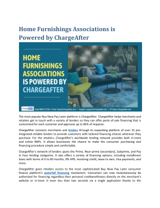 Home Furnishings Associations is Powered by ChargeAfter