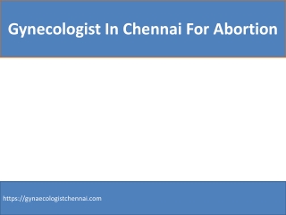 gynecologist in Chennai for abortion