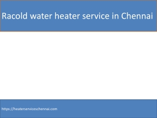 Racold water heater service in Chennai