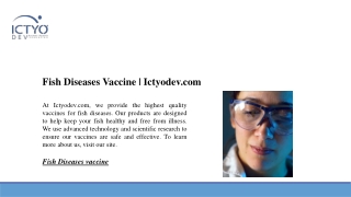 Fish Diseases Vaccine | Ictyodev.com