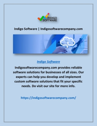 Indigo Software | Indigosoftwarecompany.com