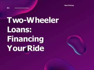 Two-Wheeler Loans Financing Your Ride