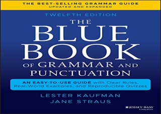 download The Blue Book of Grammar and Punctuation: An Easy-to-Use Guide with Cle