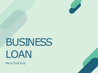 BUSINESS LOAN