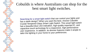 Cobuilds is where Australians can shop for the best smart light switches