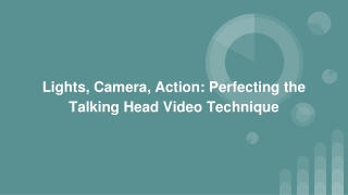 Talking Head Videos