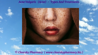 Acne Types And Treatments
