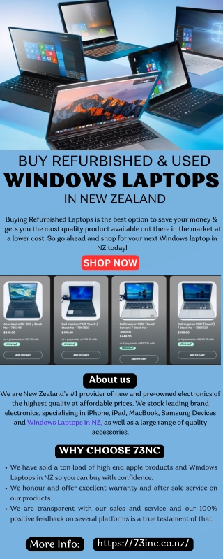 Buy Refurbished & Used Windows Laptop in NZ