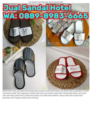 ౦88ᑫ–8ᑫ8З–ϬϬϬ5 (WA) Produksi Sandal Hotel Bahan Membuat Sandal Hotel