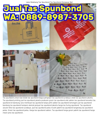 O88ᑫ-8ᑫ87-З7O5 (WA) Tas Spunbond Polos Di Surabaya Cara Membuat Tas Spunbond