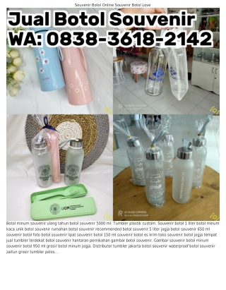 Ö8౩8-౩ϬI8-ᒿIㄐᒿ (WA) Botol Minum Souvenir Pernikahan Harga Souvenir Botol Murah