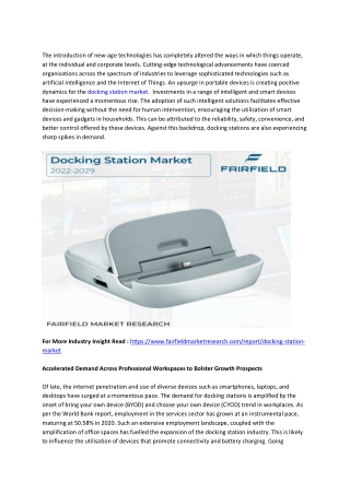 Docking Station Market