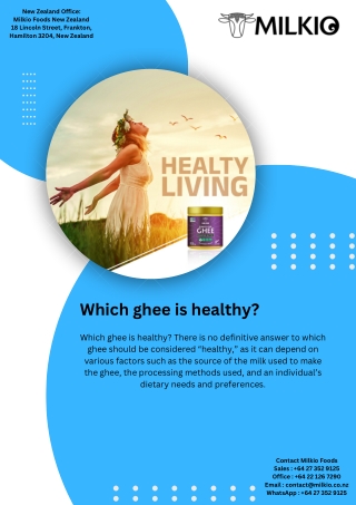 which ghee is healthy