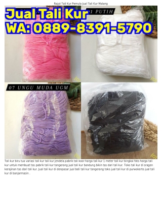 O88ᑫ–8ᣮᑫI–5ᜪᑫO (WA) Pabrik Tali Kur Tangerang Grosir Tali Kur Di Jakarta