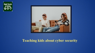 Teaching kids about cyber security