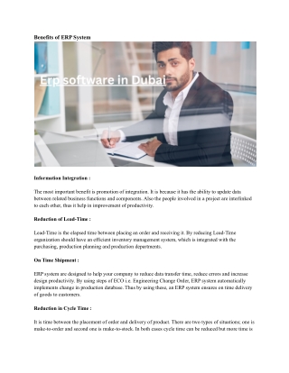 Erp software in Dubai