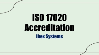 ISO 17020 Accreditation - Ibex Systems