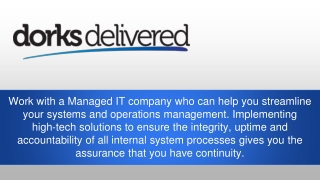 Business IT Support Services - Dorks Delivered