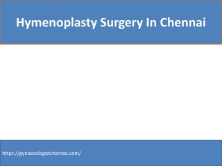 hymenoplasty surgery in Chennai