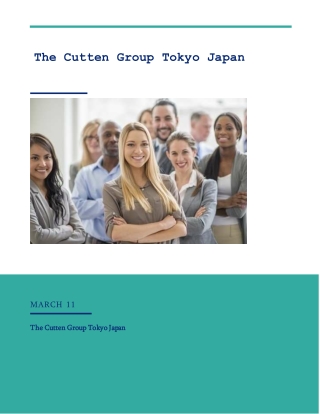 Tokyo, Japan's The Cutten Group, High Worth Men's Asset Protection